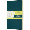 Блокнот MOLESKINE VOLANT LARGE, линейка, зеленый/желтый цитрон QP721K31M20